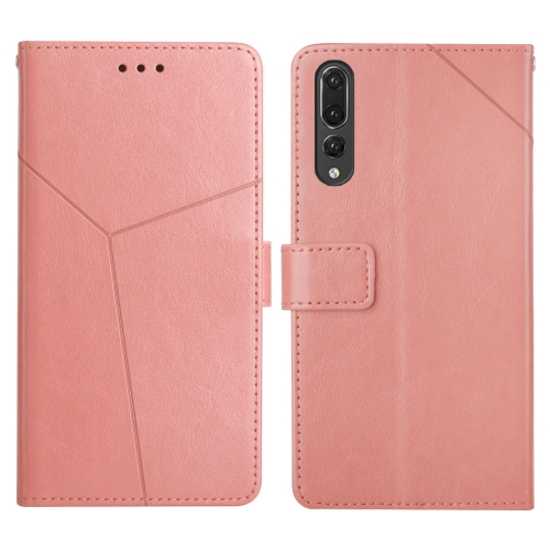 

For Huawei P20 Pro Y Stitching Horizontal Flip Leather Phone Case with Holder & Card Slots & Wallet & Photo Frame(Rose Gold)