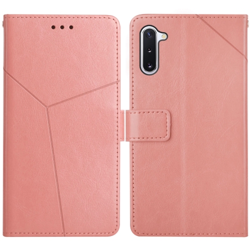 

For Samsung Galaxy Note10 Y Stitching Horizontal Flip Leather Case with Holder & Card Slots & Wallet & Photo Frame(Rose Gold)