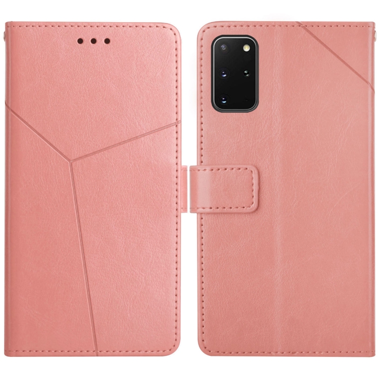 

For Samsung Galaxy S20+ Y Stitching Horizontal Flip Leather Case with Holder & Card Slots & Wallet & Photo Frame(Rose Gold)