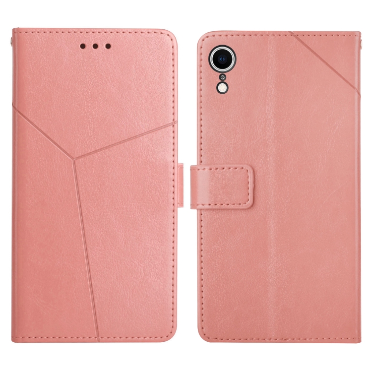

Y Stitching Horizontal Flip Leather Phone Case with Holder & Card Slots & Wallet & Photo Frame For iPhone XR(Rose Gold)