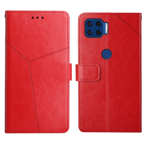 

For Motorola Moto G 5G Plus Y Stitching Horizontal Flip Leather Phone Case with Holder & Card Slots & Wallet & Photo Frame(Red)