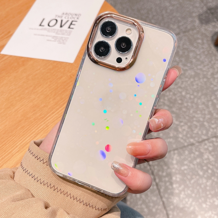 

Colorful Laser Electroplating Shockproof Phone Case For iPhone 11 Pro Max(Dot)