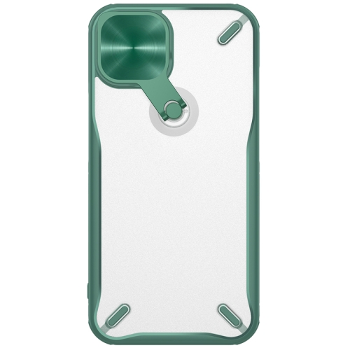 

NILLKIN Cyclops PC + TPU Phone Protective Case with Movable Stand For iPhone 13(Green)