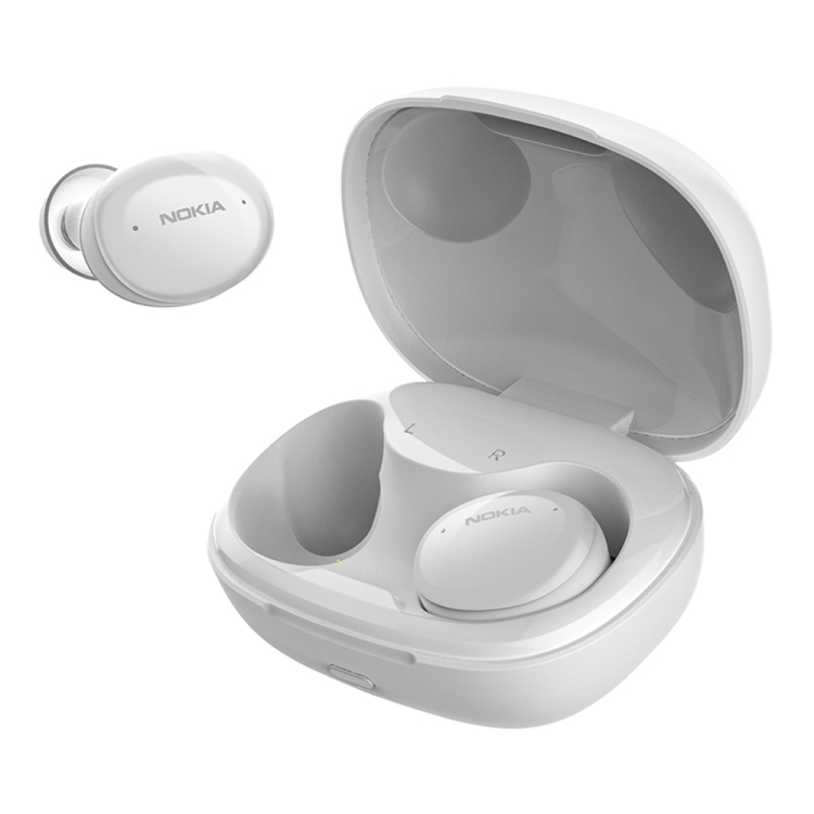 

Nokia TWS-411W Smart Noise Reduction Bluetooth 5.1 Earphone with Charging Box, Support Wireless Charging(White)