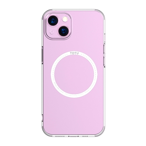 

TOTUDESIGN AA-176 Eagle Eye Series MagSafe Magnetic Transparent PC + TPU Phone Case For iPhone 13(Pink)