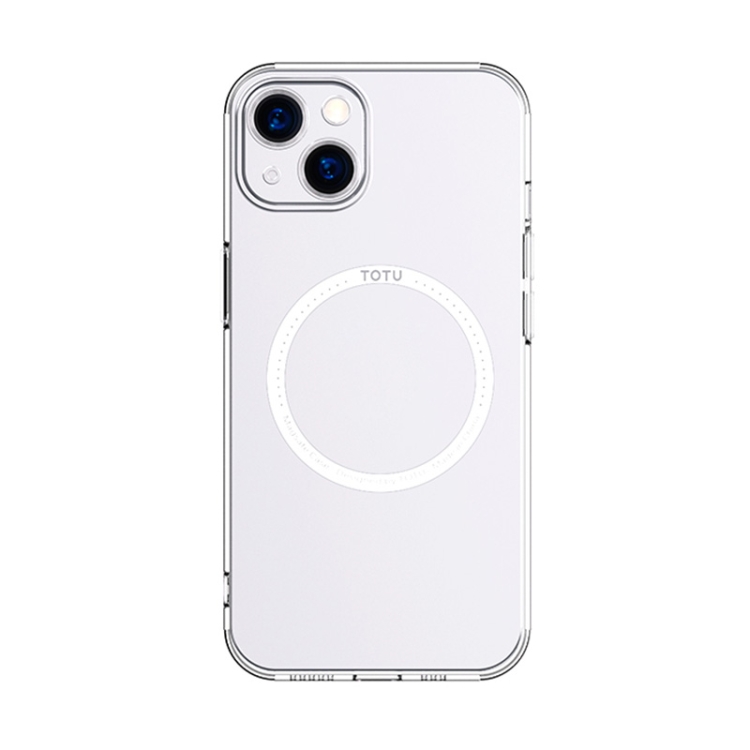 TOTUDESIGN AA-176 Eagle Eye Series MagSafe Magnetic Transparent PC + TPU Phone Case For iPhone 13 Pro(Silver)