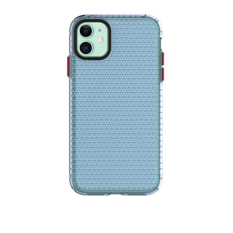 

For iPhone 11 Honeycomb Shockproof TPU Case(Blue)
