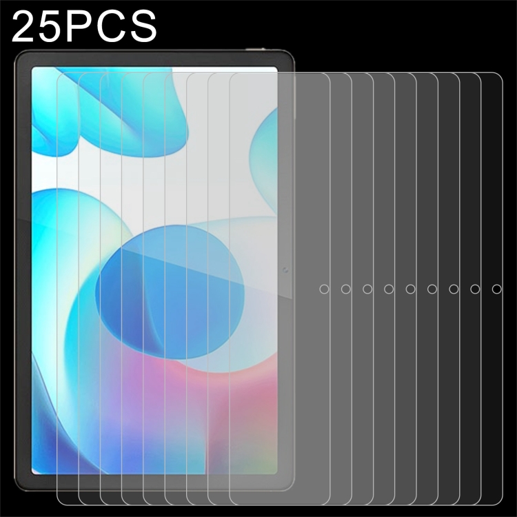 

For OPPO Realme Pad 25 PCS 9H 2.5D Explosion-proof Tempered Tablet Glass Film