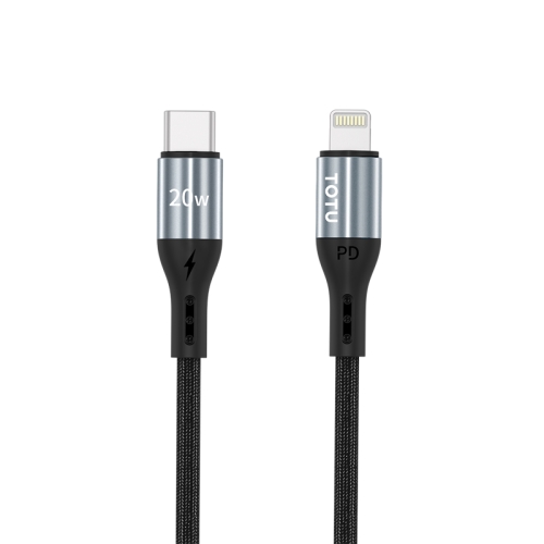 

TOTUDESIGN BPD-009 Speedy Series II 8 Pin PD Fast Charging Data Cable, Length: 1.2m(Grey)