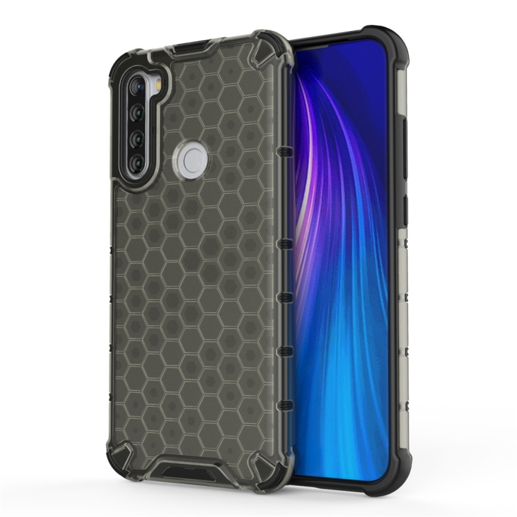 

For Xiaomi Redmi Note 8T Shockproof Honeycomb PC + TPU Protective Case(Black)