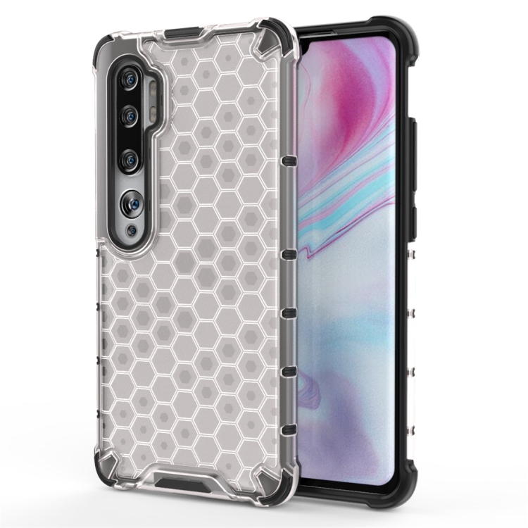 

For Xiaomi Mi CC9Pro / Note10 Shockproof Honeycomb PC + TPU Protective Case(Grey)