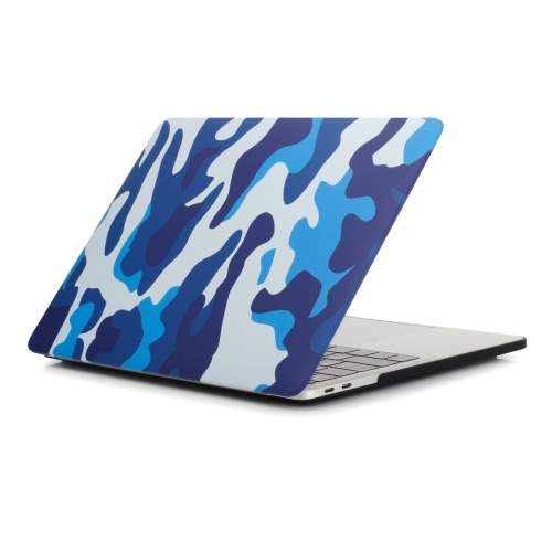 

Camouflage Pattern Laptop Water Decals PC Protective Case For MacBook Retina 12 inch A1534(Blue Camouflage)