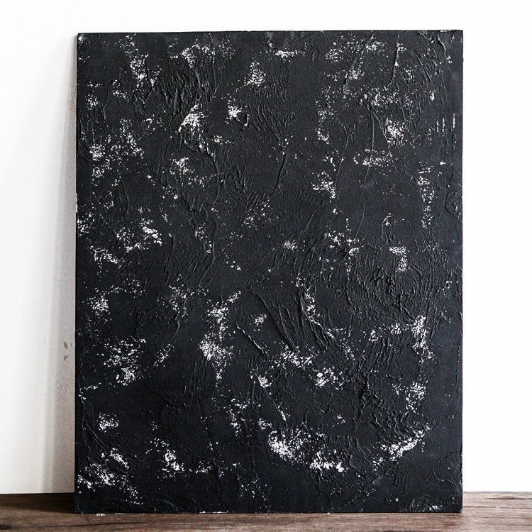 

60 x 48cm Retro PVC Cement Texture Wood Board Photography Backdrops Board(Black White)