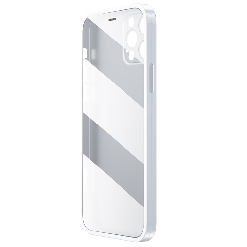 

WK WPC-011 Shockproof PC Phone Case with Tempered Glass Film For iPhone 12(White)