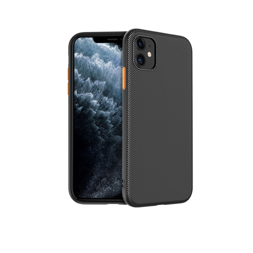 

For iPhone 11 Pro hoco Lord Series Diagonal Stripes Soft TPU Protective Case(Black)