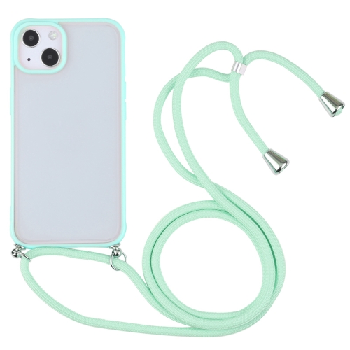 

Candy Transparent Phone Case with Lanyard For iPhone 13 mini(Mint Green)