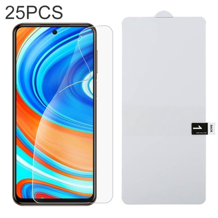 

For Xiaomi Redmi Note 10 Lite 25 PCS Full Screen Protector Explosion-proof Hydrogel Film