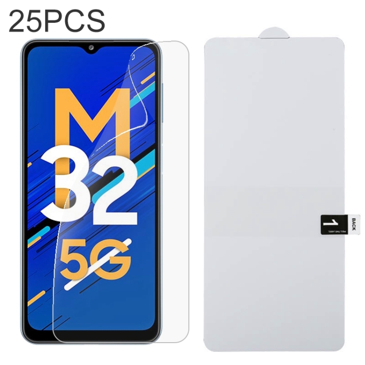 

For Samsung Galaxy M32 5G 25 PCS Full Screen Protector Explosion-proof Hydrogel Film