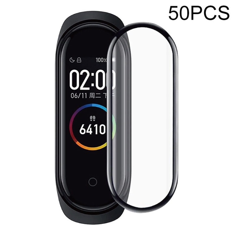 

50 PCS For Xiaomi Mi Band 6 / 5 / 4 Composite Silk Screen Film Smart Watch Protective Film