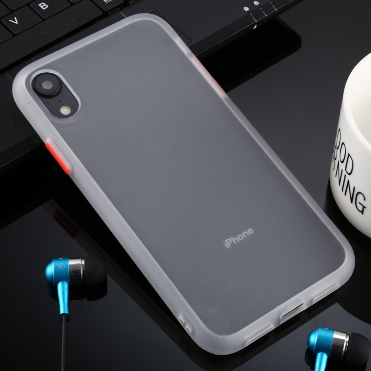 

For iPhone XR Skin Hand Feeling Series Anti-fall Frosted PC+ TPU Case(Transparent)