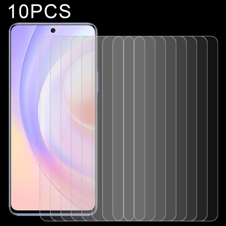 

For Honor 50 SE 10 PCS 0.26mm 9H 2.5D Tempered Glass Film