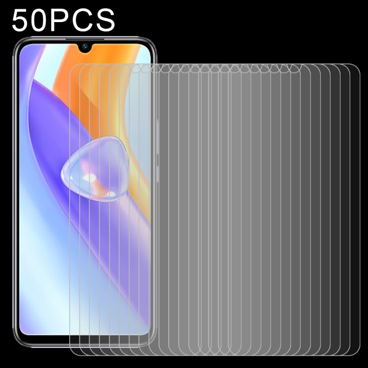 

For Honor Play5 5G 50 PCS 0.26mm 9H 2.5D Tempered Glass Film