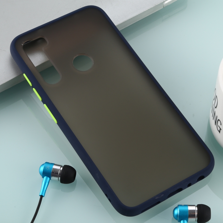 

For Xiaomi Redmi Note 8 Skin Hand Feeling Series Anti-fall Frosted PC+ TPU Case(Blue)