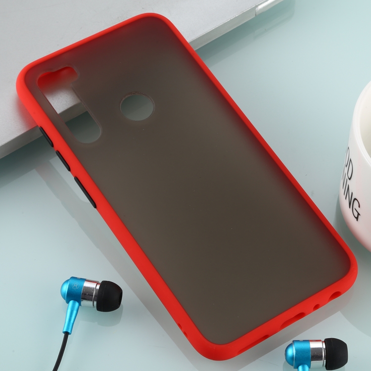 

For Xiaomi Redmi Note 8 Skin Hand Feeling Series Anti-fall Frosted PC+ TPU Case(Red)