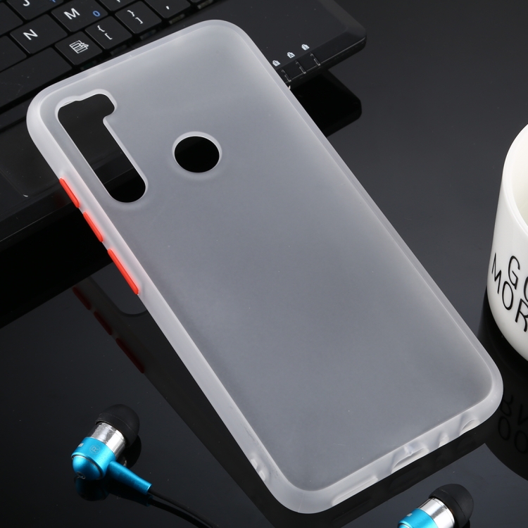 

For Xiaomi Redmi Note 8 Skin Hand Feeling Series Anti-fall Frosted PC+ TPU Case(Transparent)