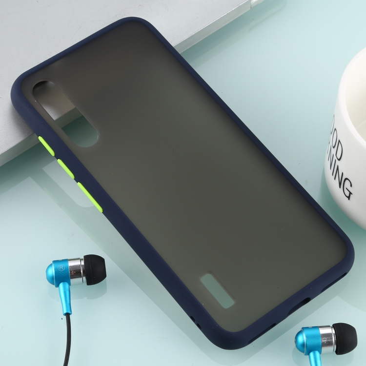 

For Xiaomi Mi CC9e Skin Hand Feeling Series Anti-fall Frosted PC+ TPU Case(Blue)
