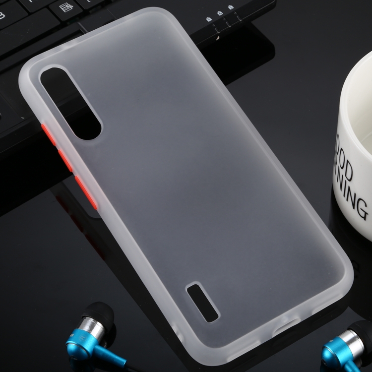 

For Xiaomi Mi CC9e Skin Hand Feeling Series Anti-fall Frosted PC+ TPU Case(Transparent)