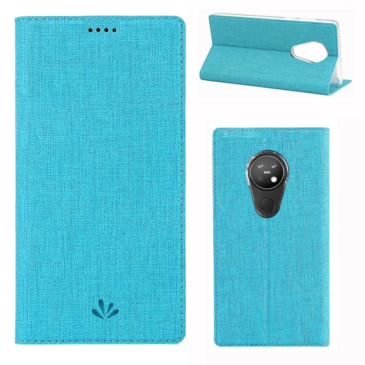 

For Nokia 6.2 & 7.2 ViLi Shockproof TPU + PU Horizontal Flip Protective Case with Card Slot & Holder(Blue)