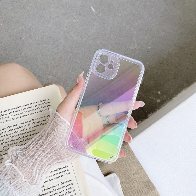 

2 in 1 TPU + PC Colorful Plating Phone Case For iPhone 11 Pro