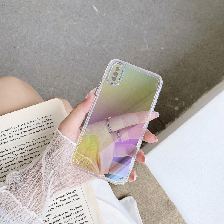 

2 in 1 TPU + PC Colorful Plating Phone Case For iPhone XR