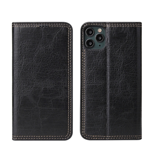 

For iPhone 11 Pro Retro Tree Bark Texture PU Magnetic Horizontal Flip Leather Case with Holder & Card Slots & Wallet(Black)