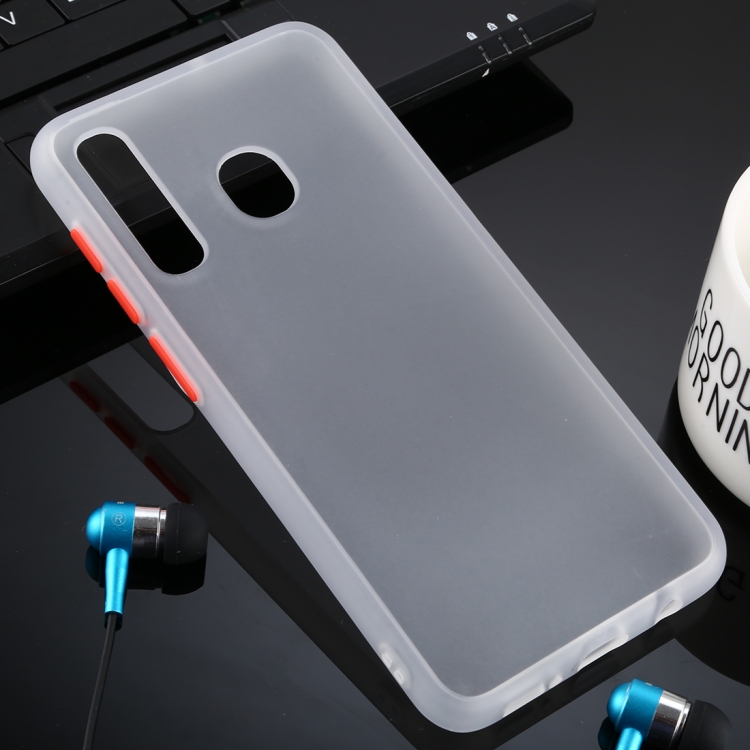 

For Galaxy A50 Skin Hand Feeling Series Anti-fall Frosted PC+ TPU Case(Transparent)