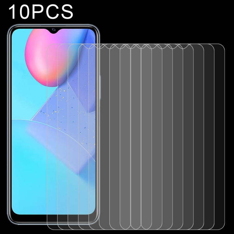 

For vivo Y12S 2021 10 PCS 0.26mm 9H 2.5D Tempered Glass Film