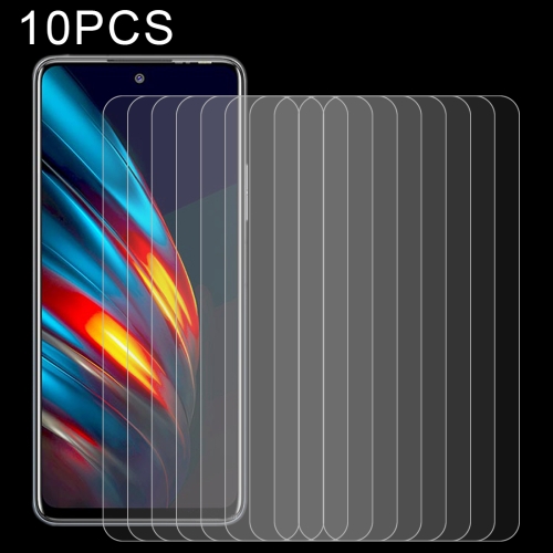 

For Tecno Pova 2 10 PCS 0.26mm 9H 2.5D Tempered Glass Film