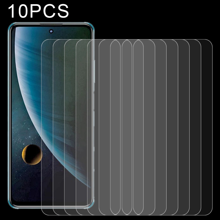 

For ZTE Blade V30 10 PCS 0.26mm 9H 2.5D Tempered Glass Film
