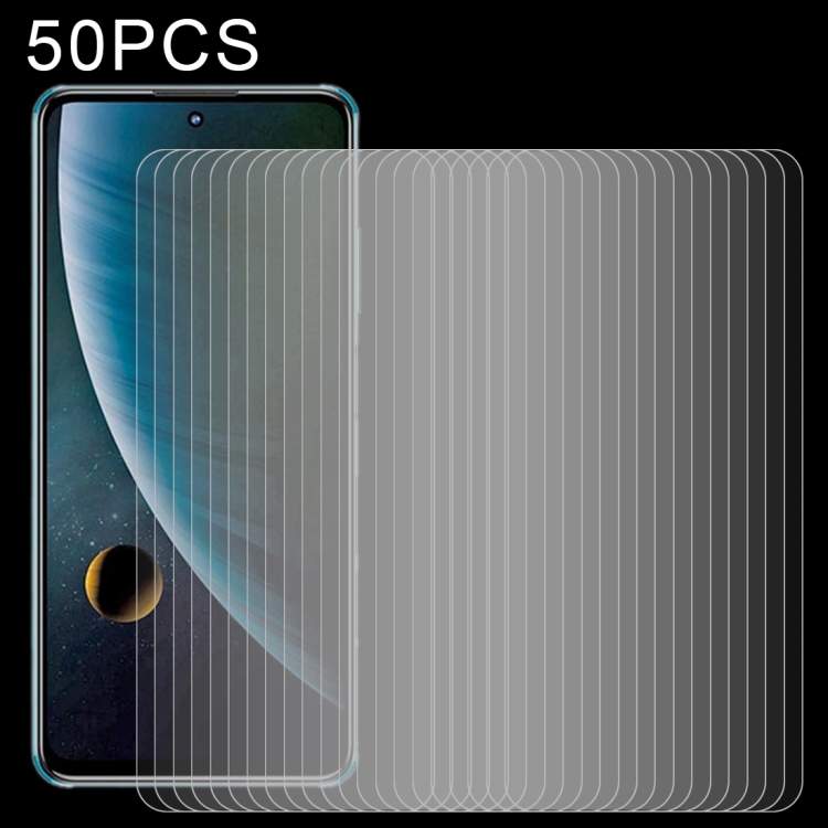 

For ZTE Blade V30 50 PCS 0.26mm 9H 2.5D Tempered Glass Film