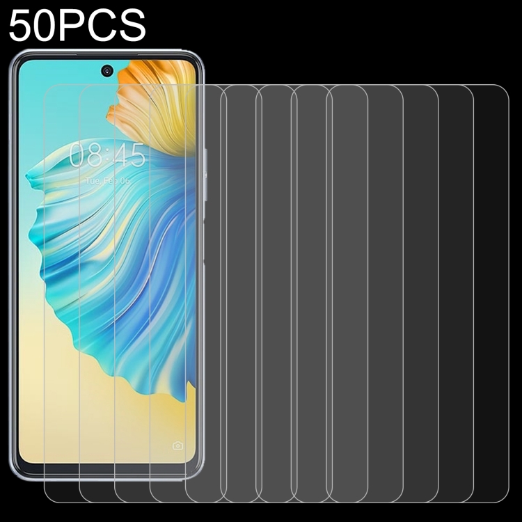 

For Tecno Camon 17P 50 PCS 0.26mm 9H 2.5D Tempered Glass Film