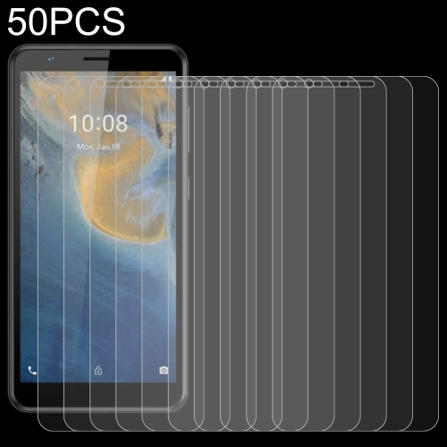 

For ZTE Blade A31 50 PCS 0.26mm 9H 2.5D Tempered Glass Film