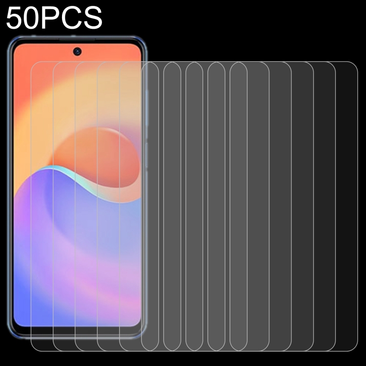 

For ZTE S30 / S30 Pro / S30 SE 50 PCS 0.26mm 9H 2.5D Tempered Glass Film