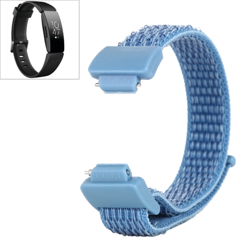 

For Fitbit Inspire/ Inspire HR Nylon Watchband with Hook and Loop Fastener(Blue)
