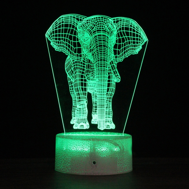 

DW11 Crack Base Creative 3D Colorful LED Decorative Night Light, Touch Version