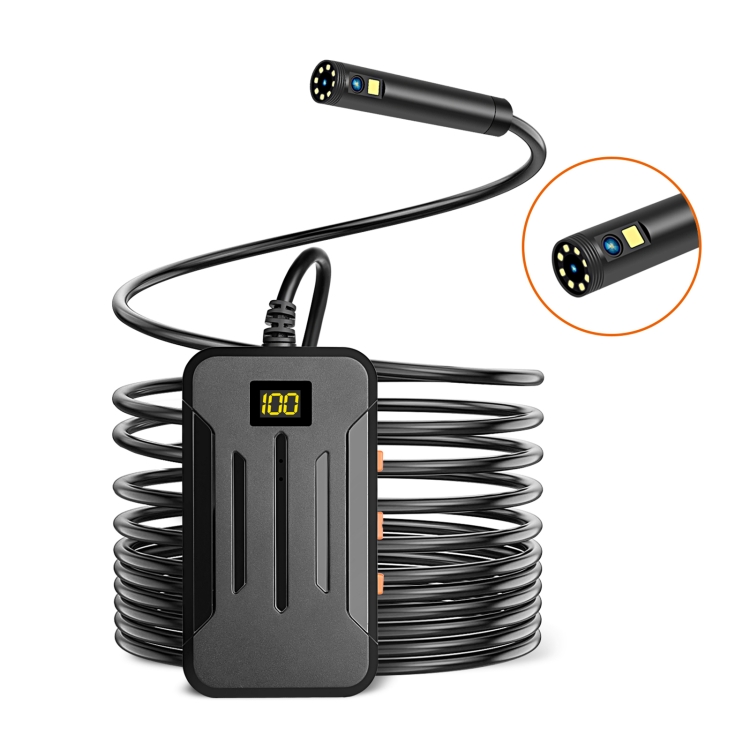 

F300 5.5mm IP68 Waterproof HD Dual Cameras Digital Endoscope, Length:2m Hard Cable(Black)