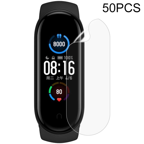 

For Xiaomi Mi Band 5 50 PCS Soft Hydrogel Film Watch Screen Protector