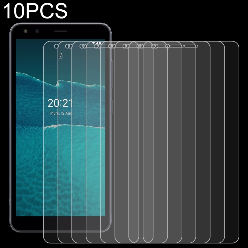 

For Nokia C1 2nd Edition 10 PCS 0.26mm 9H 2.5D Tempered Glass Film