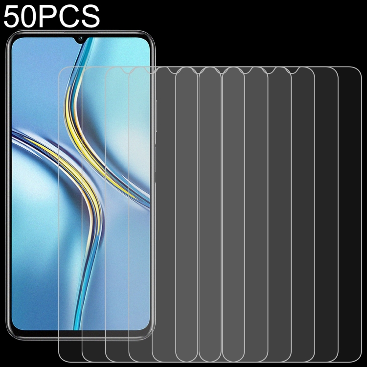 

For Honor X30 Max 50 PCS 0.26mm 9H 2.5D Tempered Glass Film