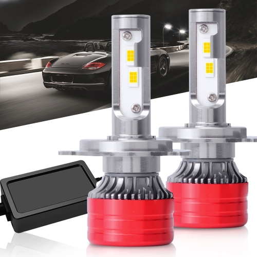 

1 Pair F5 H4 DC9-23V / 24W / 6500K / 2500LM IP67 Car LED 3570 Lamp Beads Headlight(White Light)